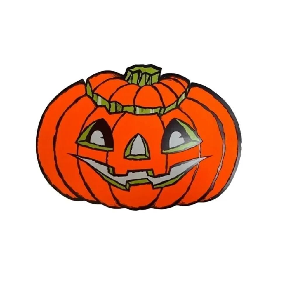 Vintage Midcentury Paper Jack O Lantern Pumpkin Halloween Decoration Eureka